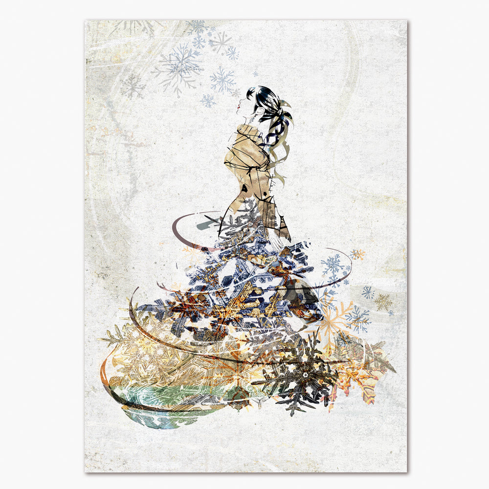 Girl in the Snowflake Dress