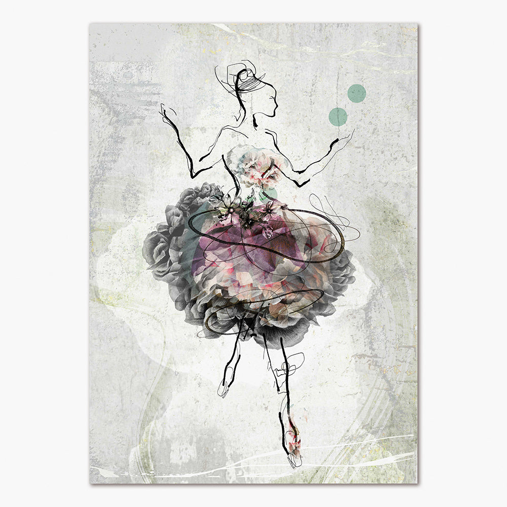 Girl in the Rose Petal Dress